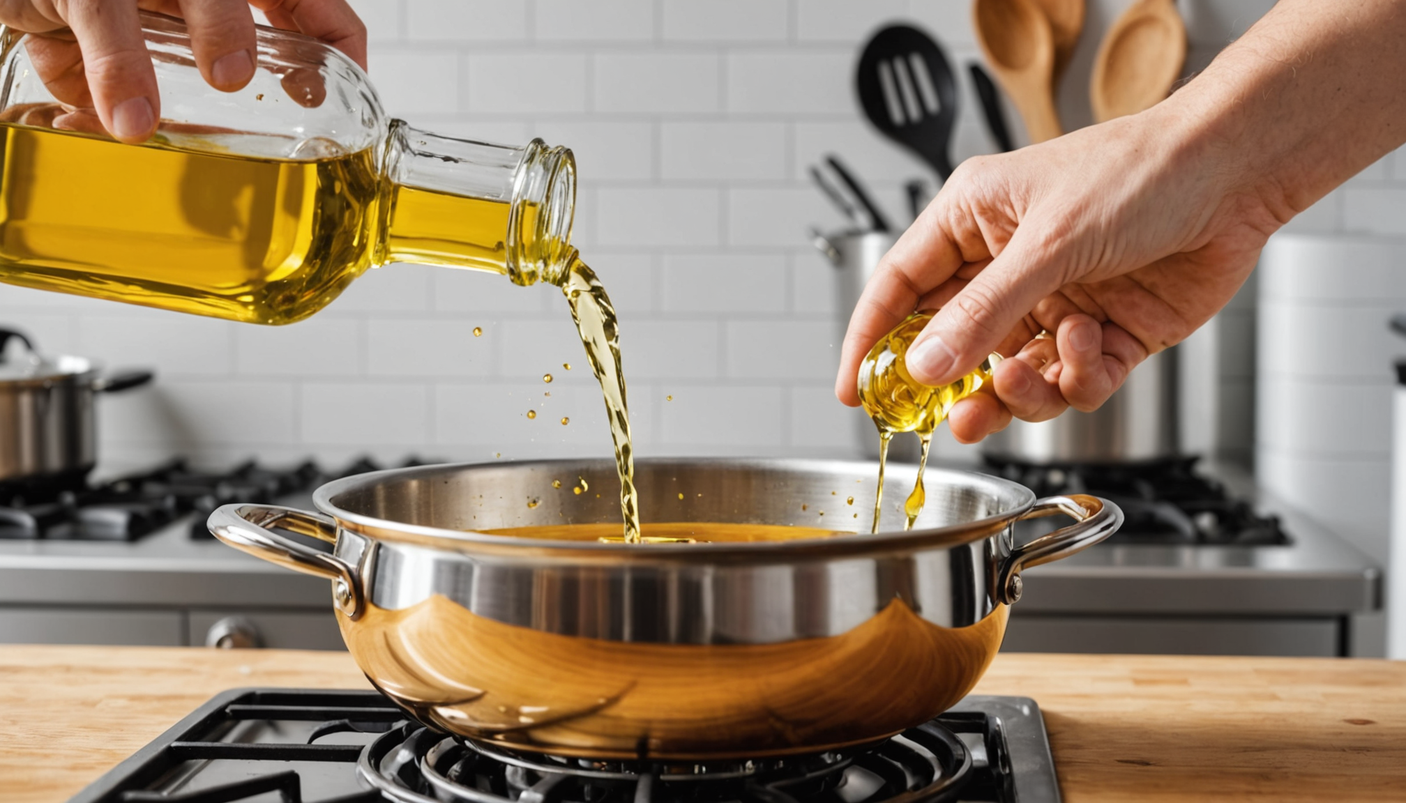 découvrez une astuce simple et économique à 1 centime pour chauffer l'huile sans éclaboussures, évitez les brûlures et facilitez le nettoyage après la cuisson.