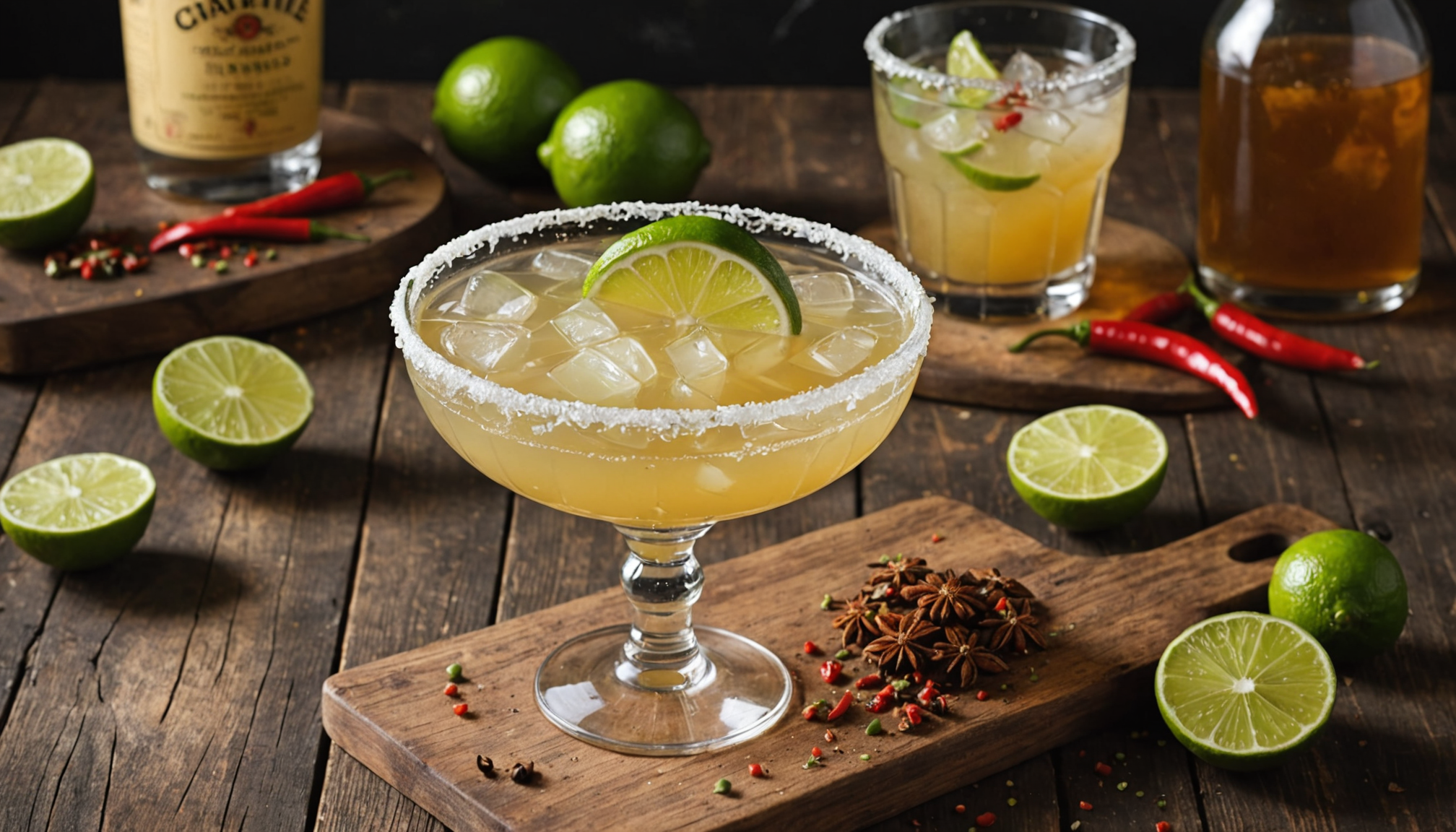 découvrez la margarita épicée aux notes fumées, le cocktail du jour parfait pour sublimer votre apéritif avec une touche audacieuse et raffinée.