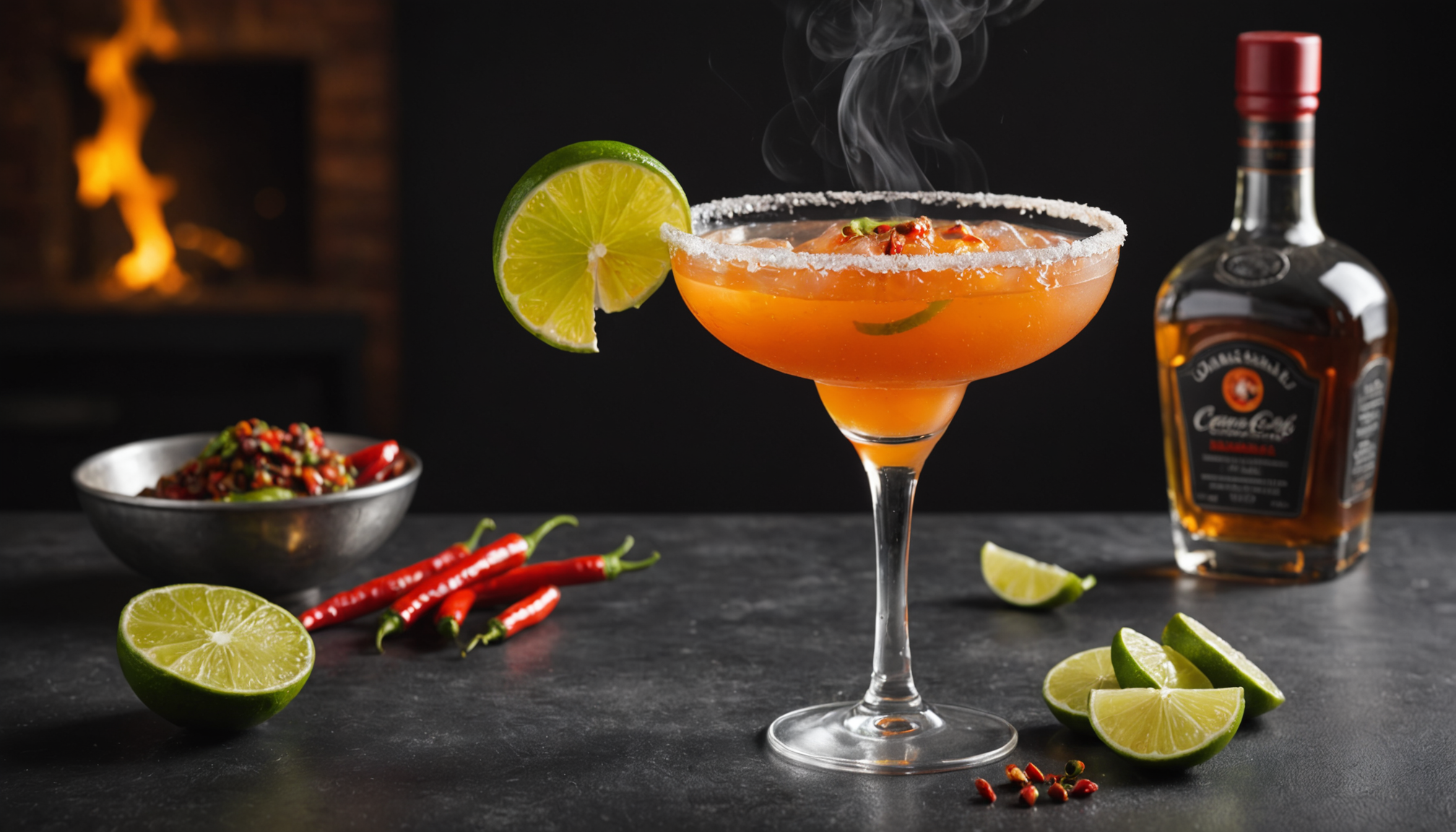 découvrez notre cocktail du jour : la margarita épicée aux notes fumées, une recette originale pour réinventer votre apéritif avec saveur et caractère.