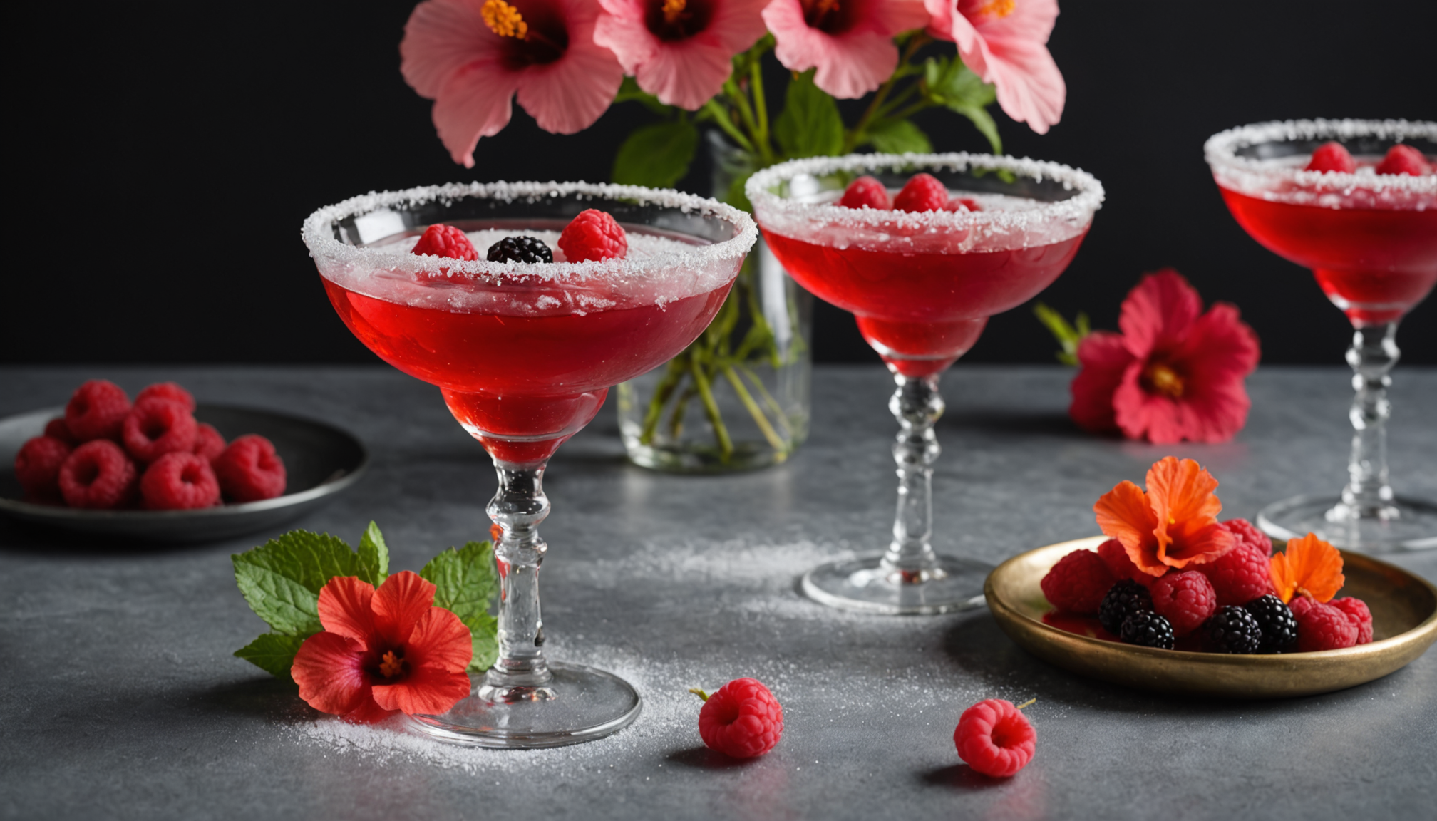 découvrez cœur rubis, le cocktail floral alliant pétales d’hibiscus et framboise, pour une saint-valentin envoûtante et pleine de délicatesse.