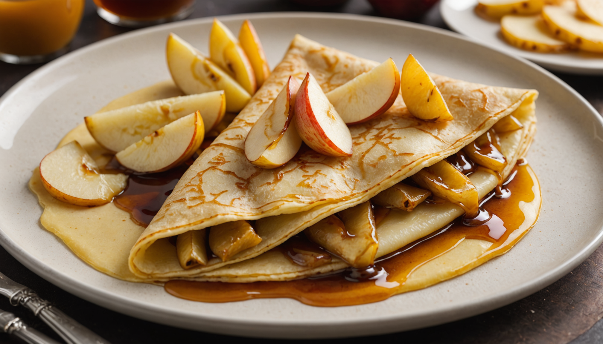 découvrez la crêpe gourmande de la chandeleur avec pommes caramélisées et brie, une délicieuse alliance sucrée-salée qui séduit bien plus que le traditionnel nutella.
