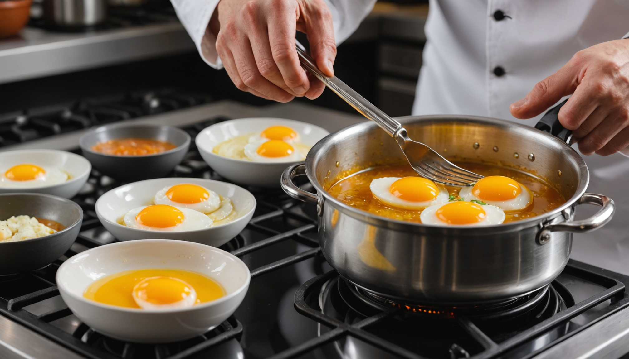 découvrez l'astuce incroyable d'un cuisinier pour cuire des œufs sans fissures, un secret simple et radical qui transformera votre façon de cuisiner dans la casserole.