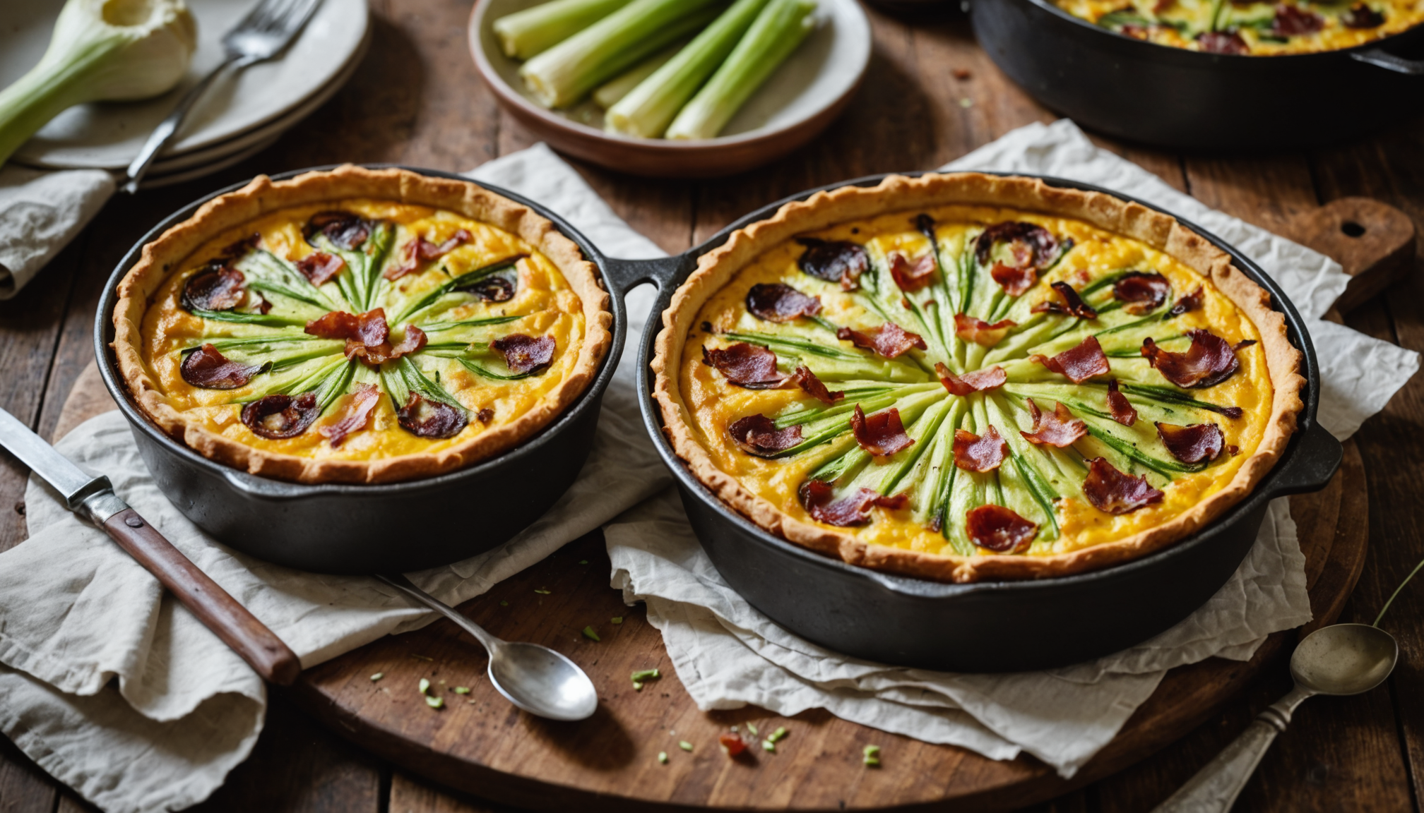 découvrez la recette inratable du clafoutis salé aux poireaux, idéale pour utiliser facilement les légumes d'hiver et déstocker votre réfrigérateur sans effort.