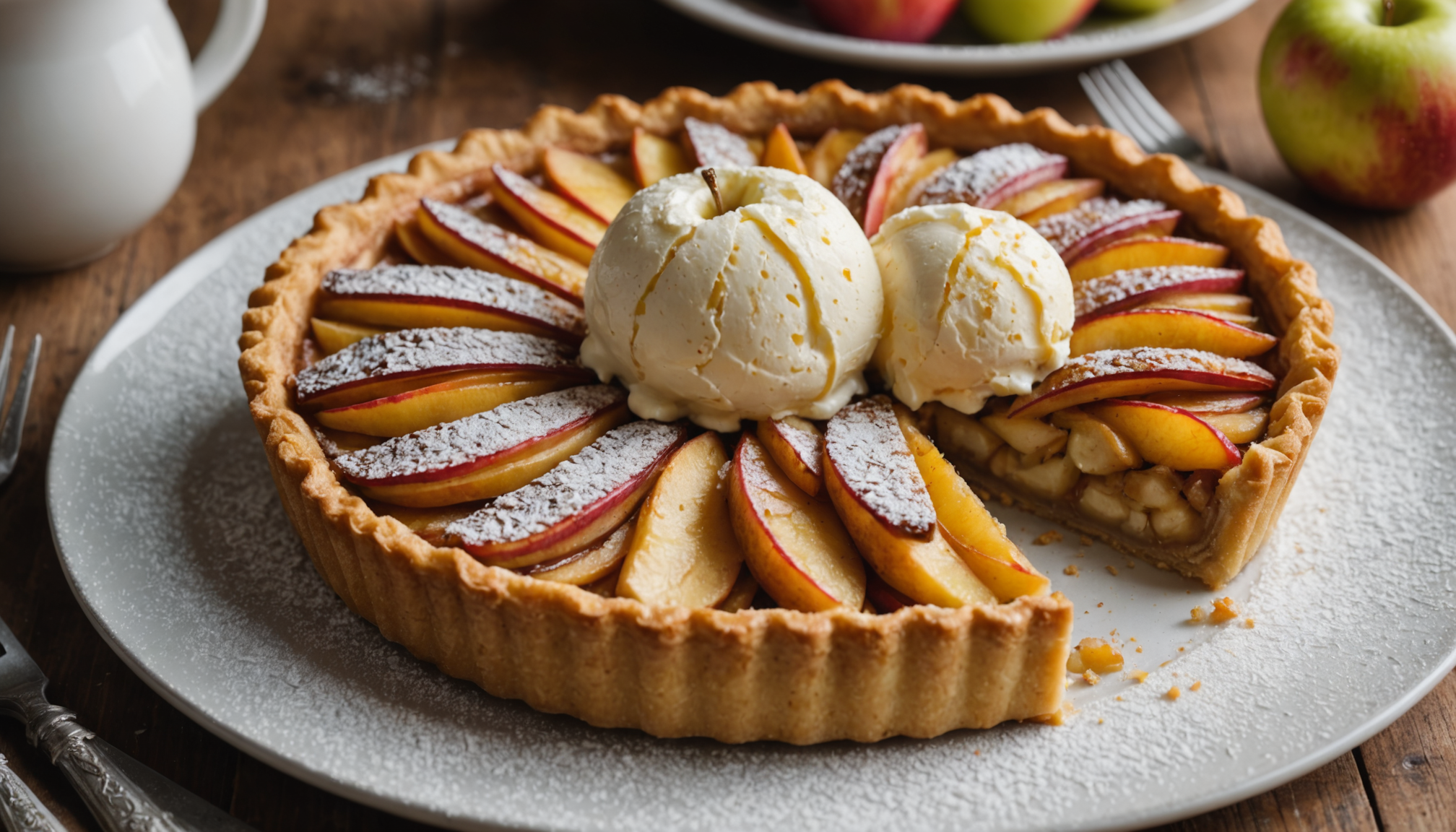 découvrez comment préparer rapidement une tarte-bouquet gourmande avec quatre pommes, idéale pour une saint-valentin pleine d'amour et de douceur.