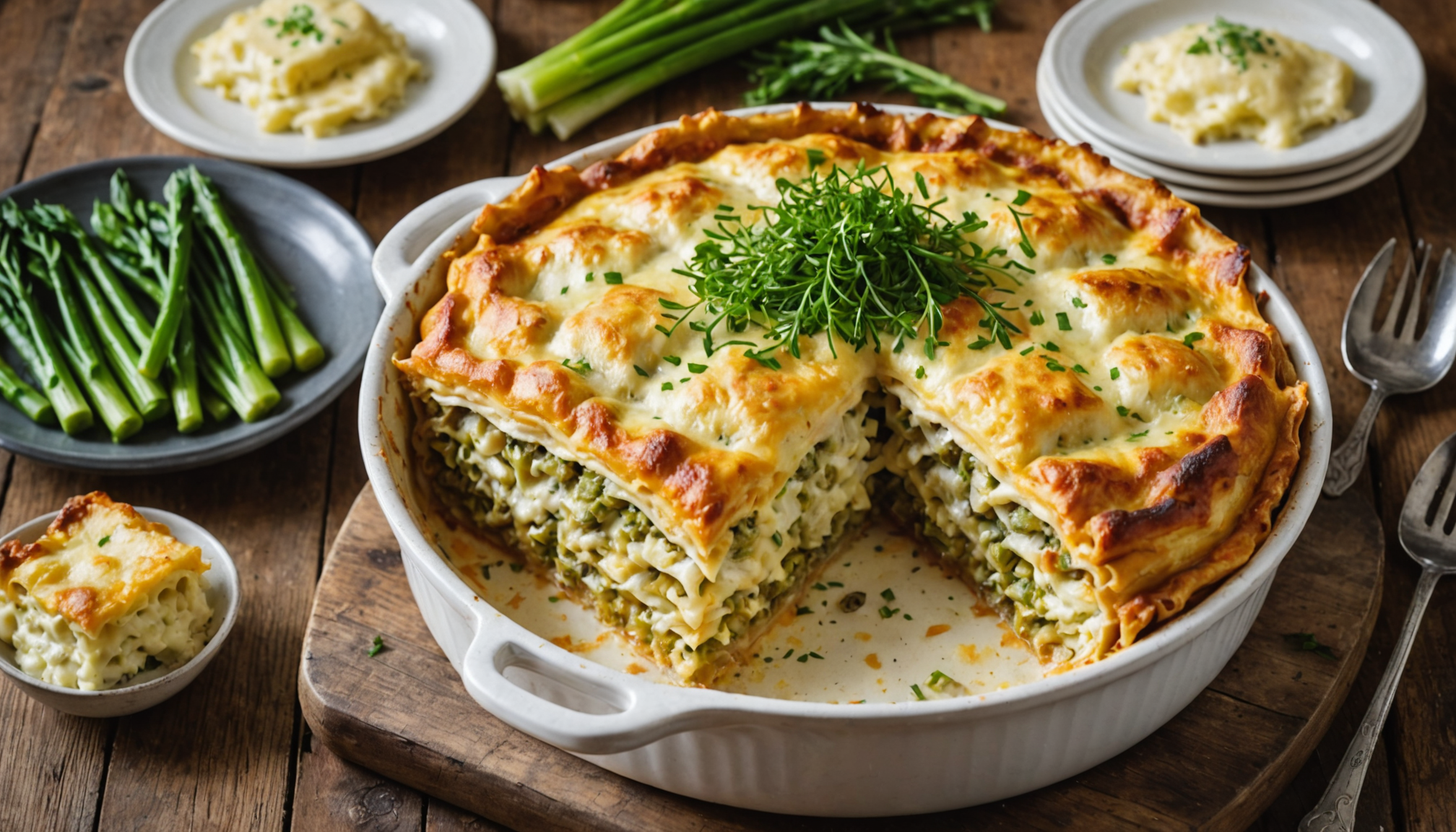 découvrez une recette réconfortante de lasagnes poireaux-truite, parfaite pour réchauffer vos repas d'hiver et ravir toute la famille avec sa texture moelleuse et ses saveurs délicates.