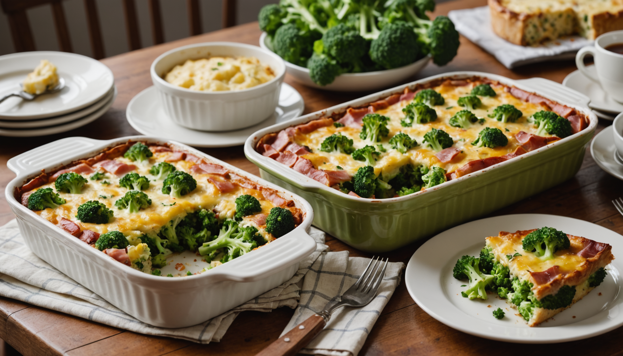 découvrez notre recette rapide et gourmande de clafoutis brocoli-jambon, un bol de douceur parfait pour un dîner en famille réussi.