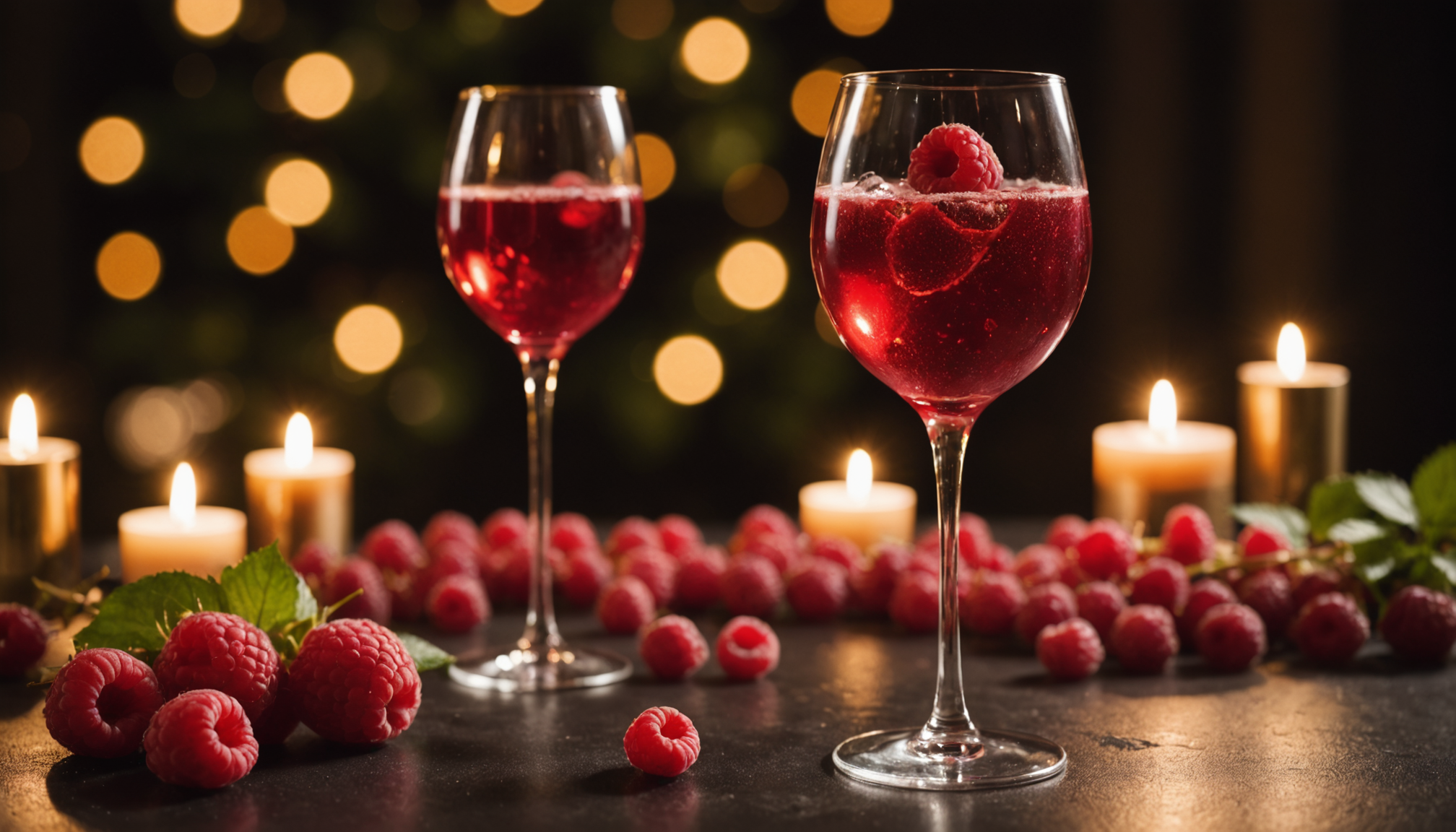 découvrez l'écarlate romantique, un cocktail envoûtant mariant la finesse du champagne à la douceur acidulée de la framboise, pour une dégustation pleine d'élégance et de romance.
