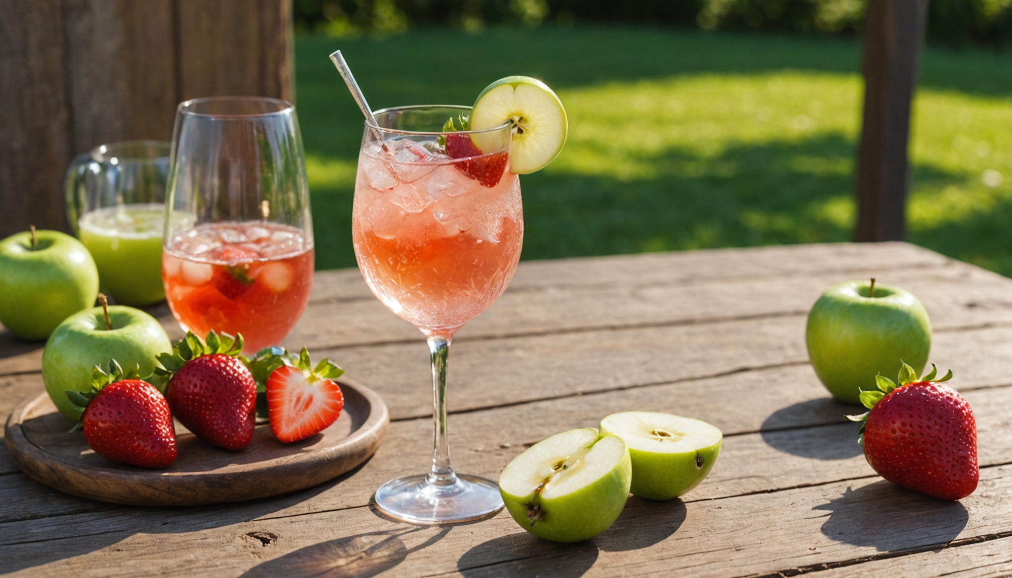 découvrez blossom spritz, l'apéritif pétillant aux saveurs fraîches de pommes et fraises, parfait pour célébrer les premiers rayons du soleil avec légèreté et gourmandise.