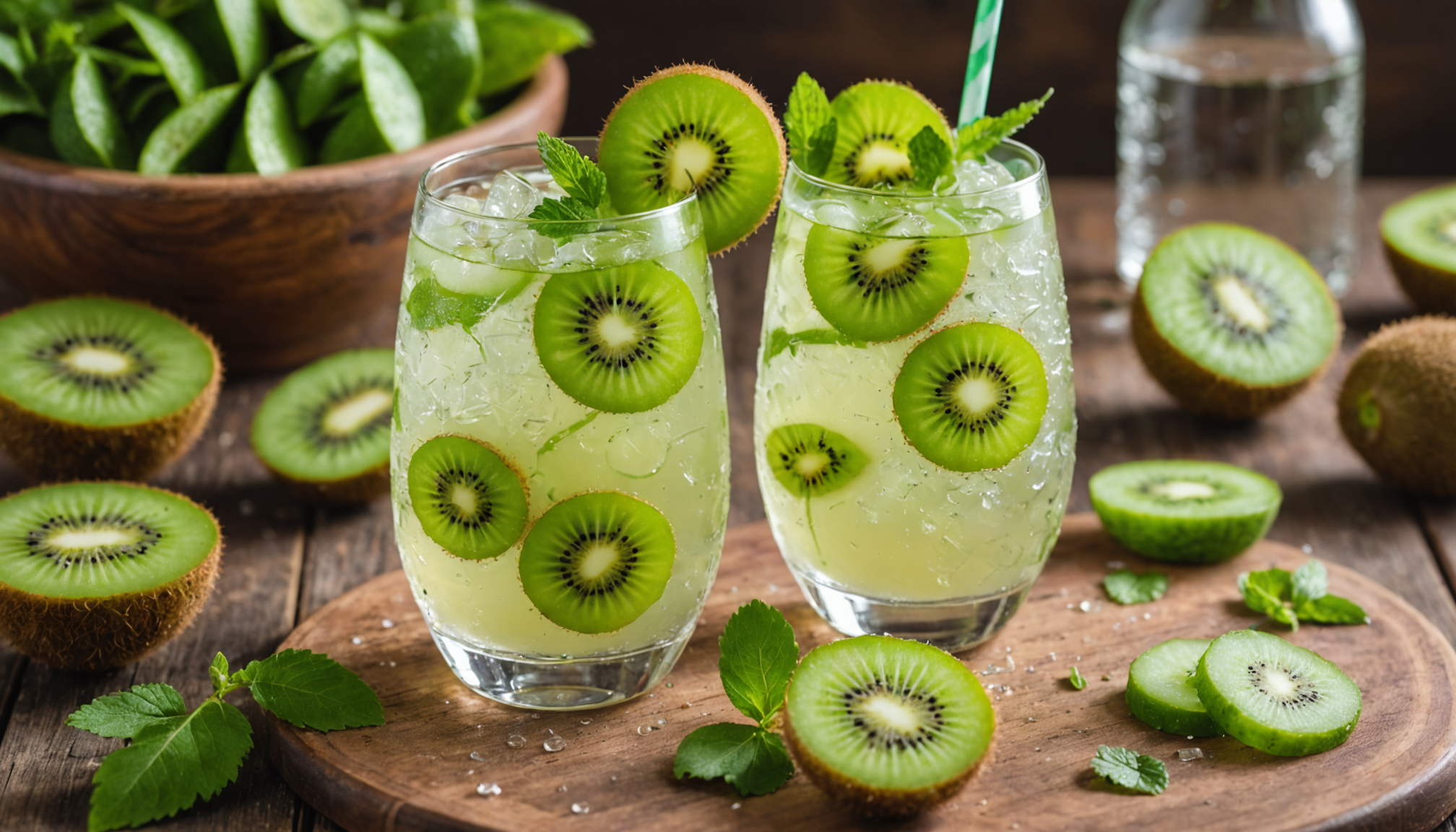 découvrez notre cocktail kiwi tonic et concombre, une explosion de fraîcheur vitaminée idéale pour savourer le printemps chaque jour.