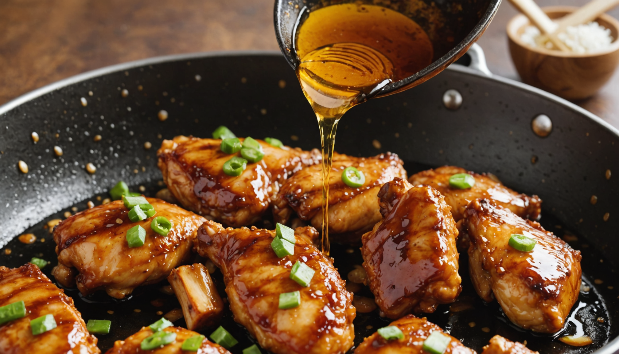 découvrez comment un ingrédient sucré unique transforme ce poulet sauté en une délicieuse gourmandise caramélisée, prête en seulement 15 minutes pour un repas rapide et savoureux.