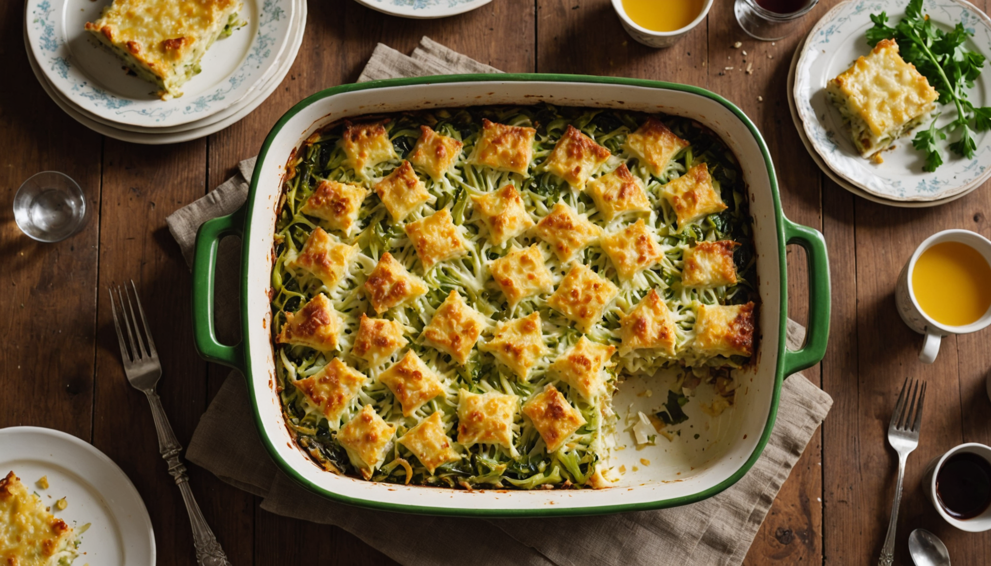 découvrez notre gratin rustique au chou vert, prêt en seulement 25 minutes au four, pour des repas en famille savoureux et conviviaux.