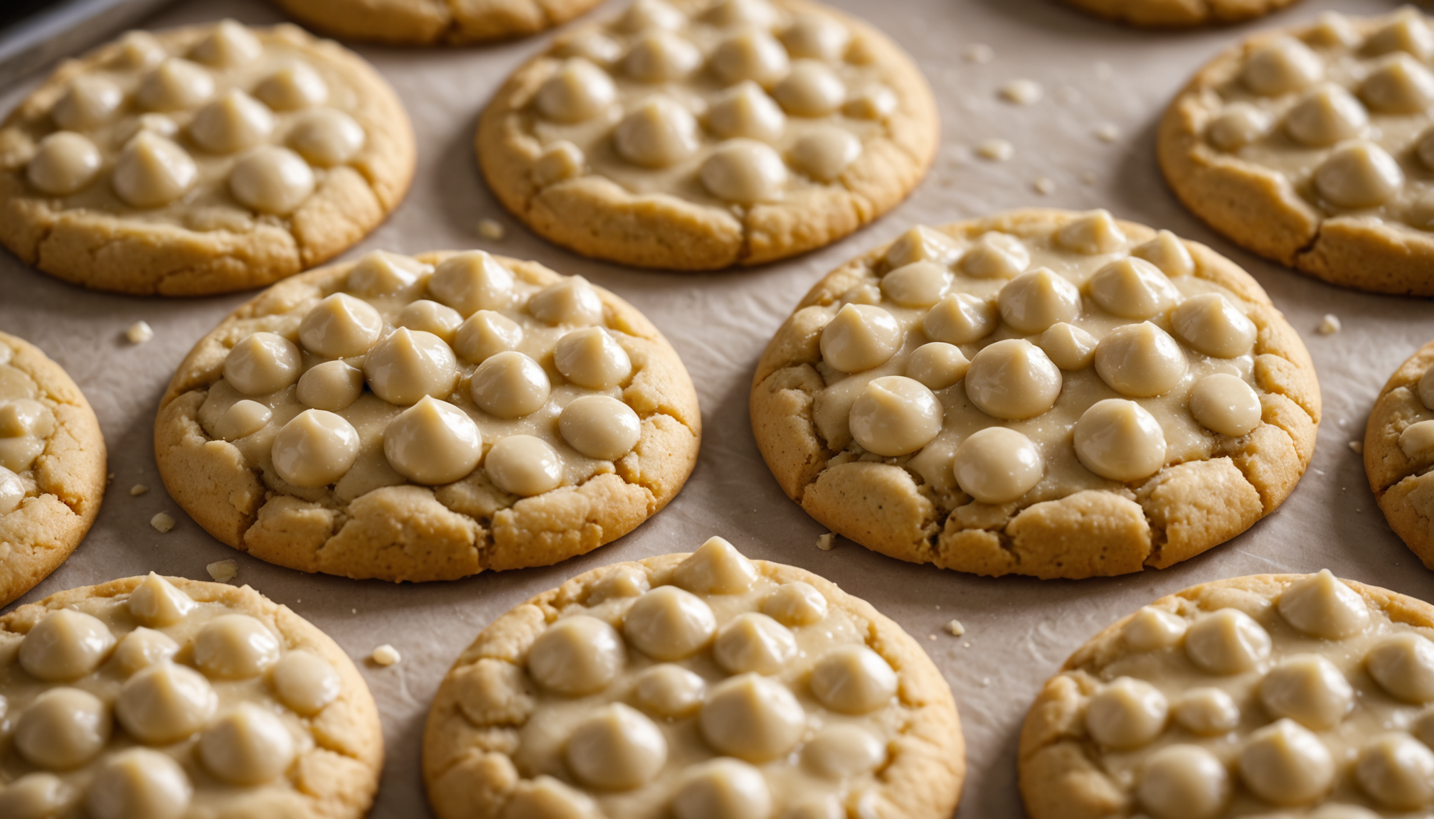 découvrez le secret avant cuisson de mes biscuits chocolat blanc-macadamia, une gourmandise irrésistible qui vous rendra accro dès la première bouchée !