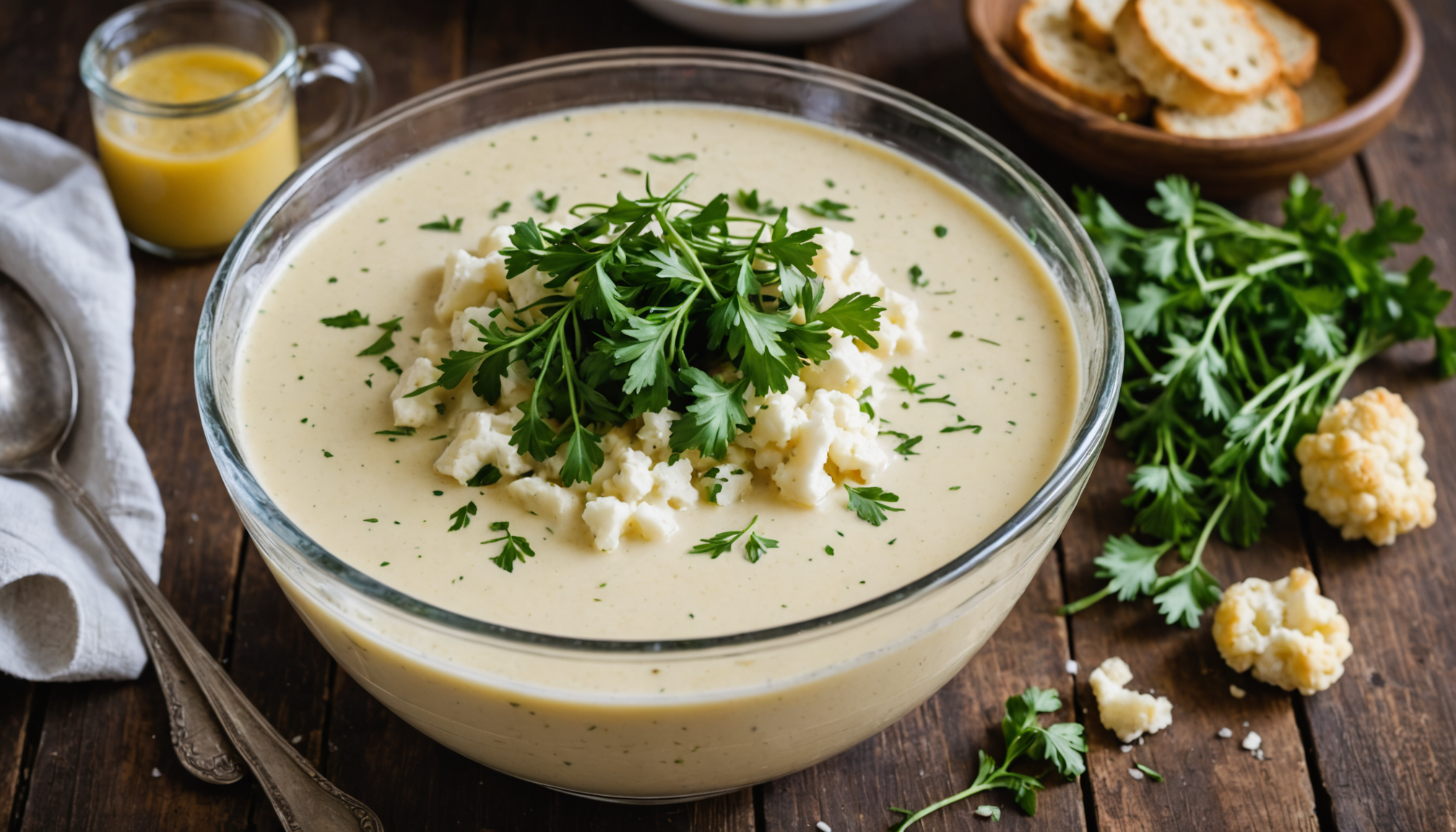 découvrez notre velouté de chou-fleur à la dubarry, une recette réconfortante au goût nostalgique, parfaite pour réchauffer vos soirées d'hiver avec douceur et gourmandise.
