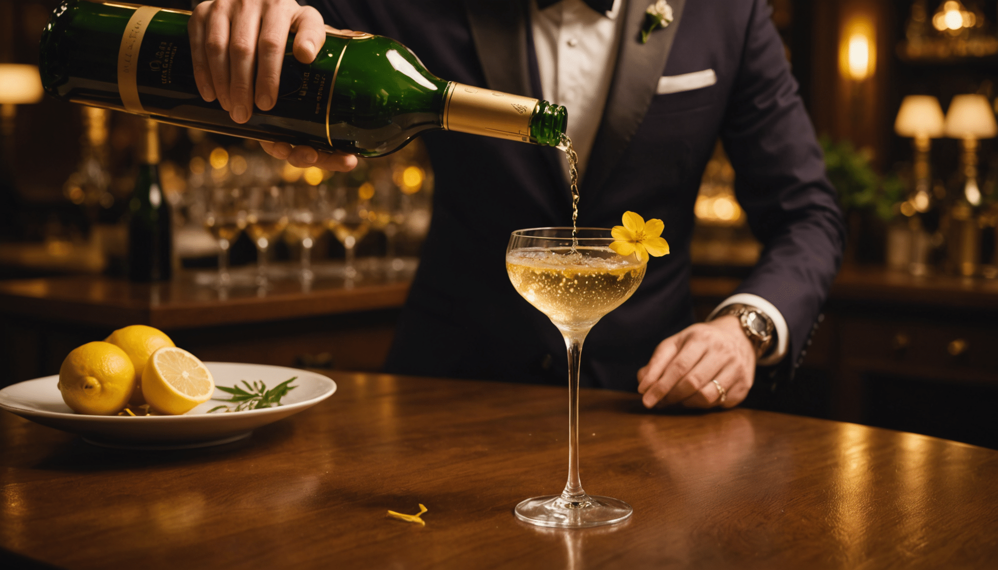 découvrez ce cocktail au champagne prêt en seulement 2 minutes qui impressionnera vos invités comme un véritable barman professionnel.