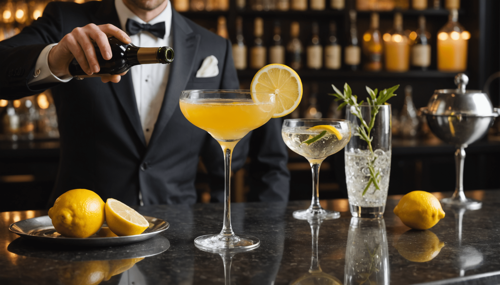 découvrez ce cocktail au champagne prêt en seulement 2 minutes qui impressionnera vos invités, leur donnant l'impression d'avoir un barman professionnel à la maison.