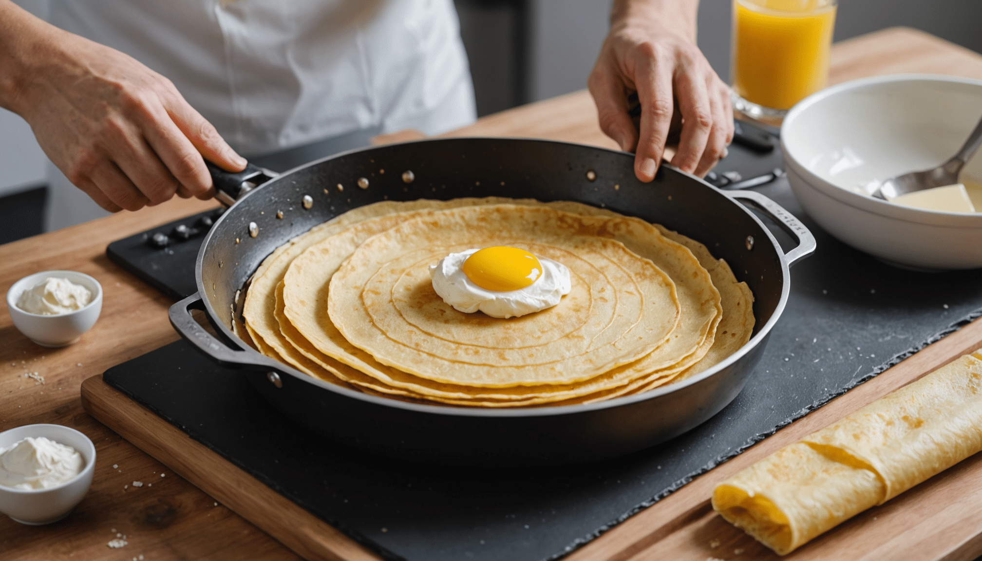découvrez comment j'ai simplifié ma recette de pâte à crêpes en supprimant un ingrédient, éliminant ainsi l'heure de repos pour une préparation prête en seulement 5 minutes !