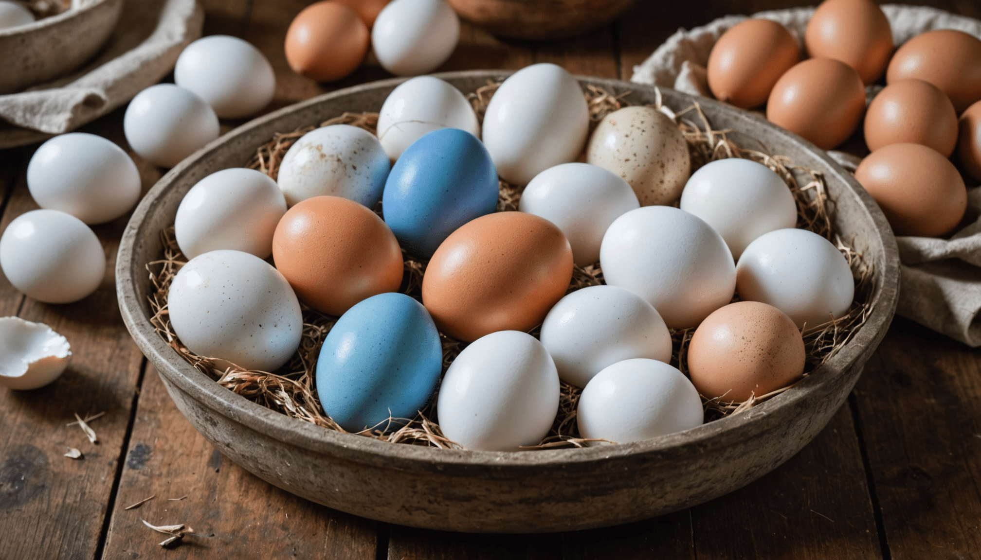 découvrez pourquoi la couleur des œufs – blancs, bruns ou bleus – n'influence pas leur valeur nutritionnelle, contrairement aux idées reçues.