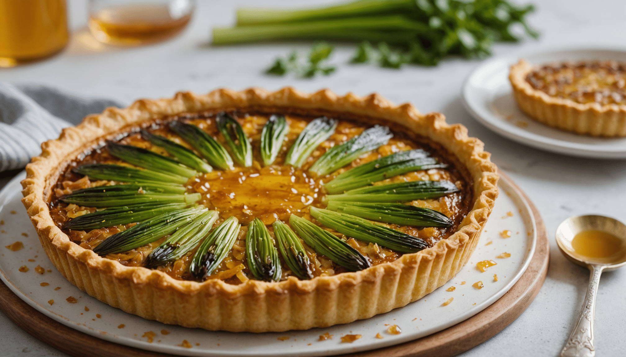 découvrez comment une tarte salée aux poireaux peut se transformer grâce à un filet sucré inattendu, surprenant même mon mari qui la prend pour un dessert gourmand.