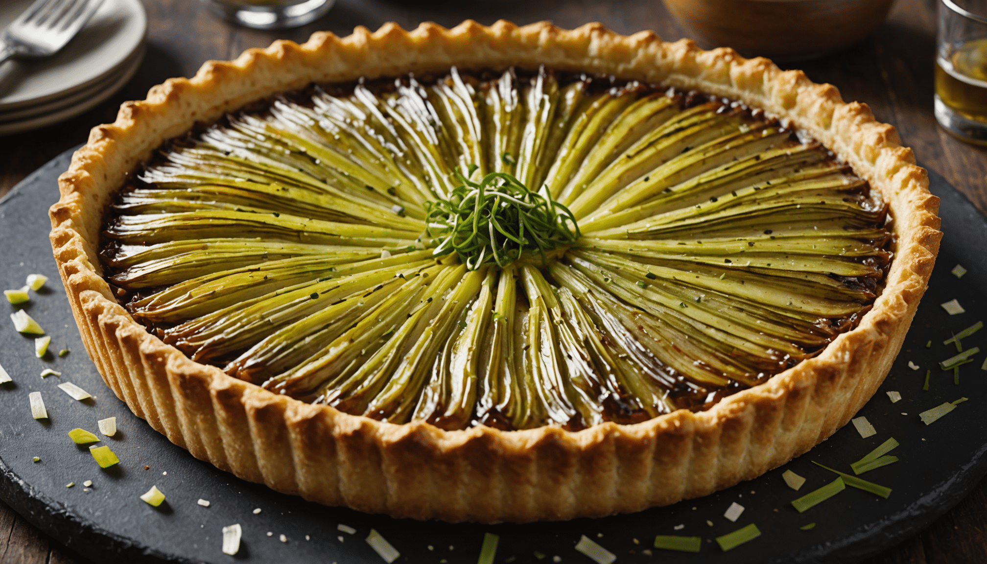 découvrez comment une tarte salée aux poireaux peut se métamorphoser grâce à un filet sucré inattendu, surprenant même mon mari qui la prend pour un dessert délicieux.