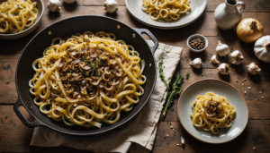 découvrez une recette de pâtes ultra-gourmande, simple et rapide, sublimée par une saveur étonnante grâce aux oignons caramélisés. un délice à ne pas manquer !