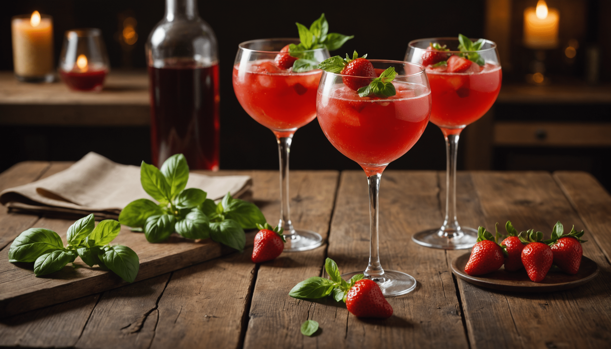 découvrez ce cocktail frais et original fraise-basilic sans alcool qui a impressionné mes invités. trois couples ont cru savourer un spiritueux, un délice sans alcool à tester absolument !