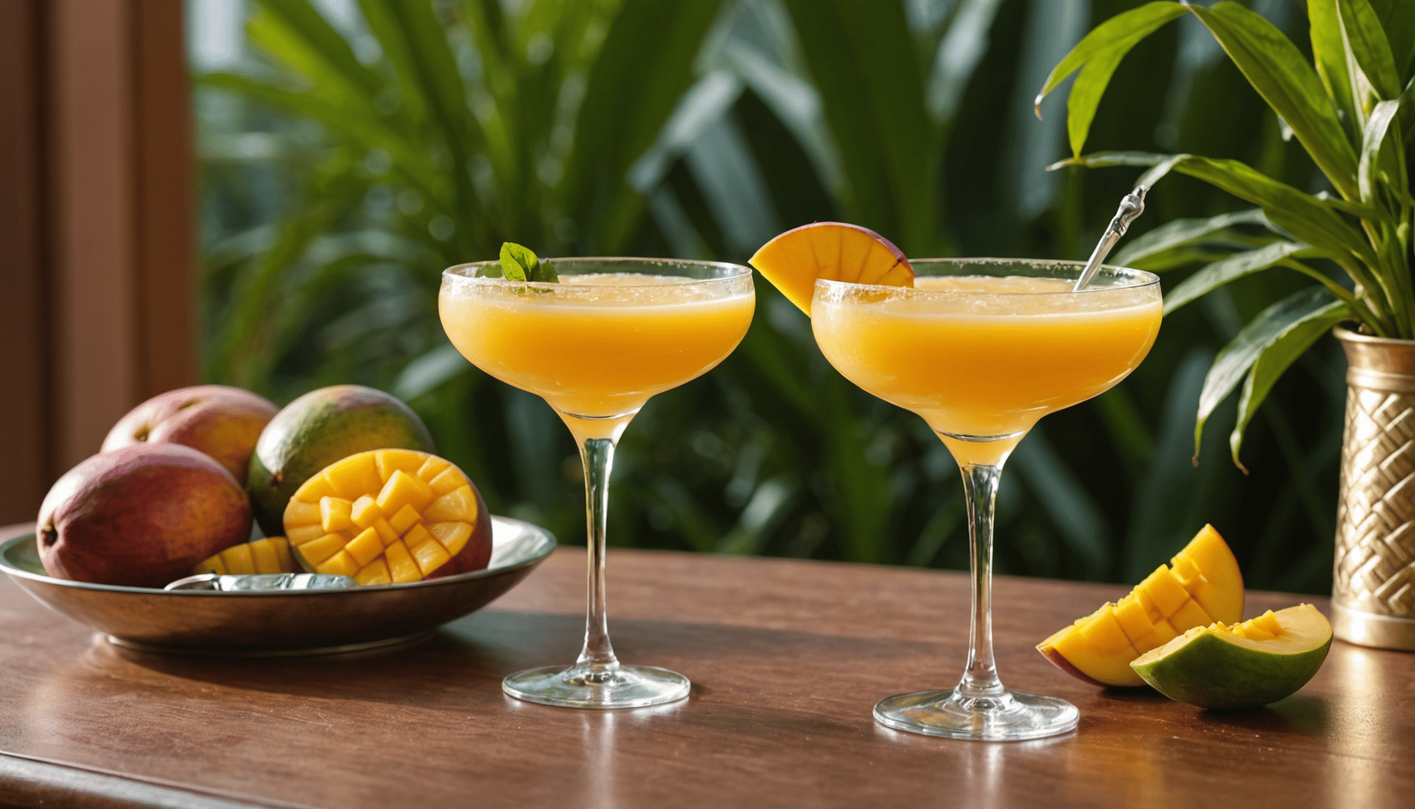 découvrez ce daiquiri à la mangue servi un soir de mai qui a conquis tous mes invités, mettant au second plan leurs mojitos préférés.