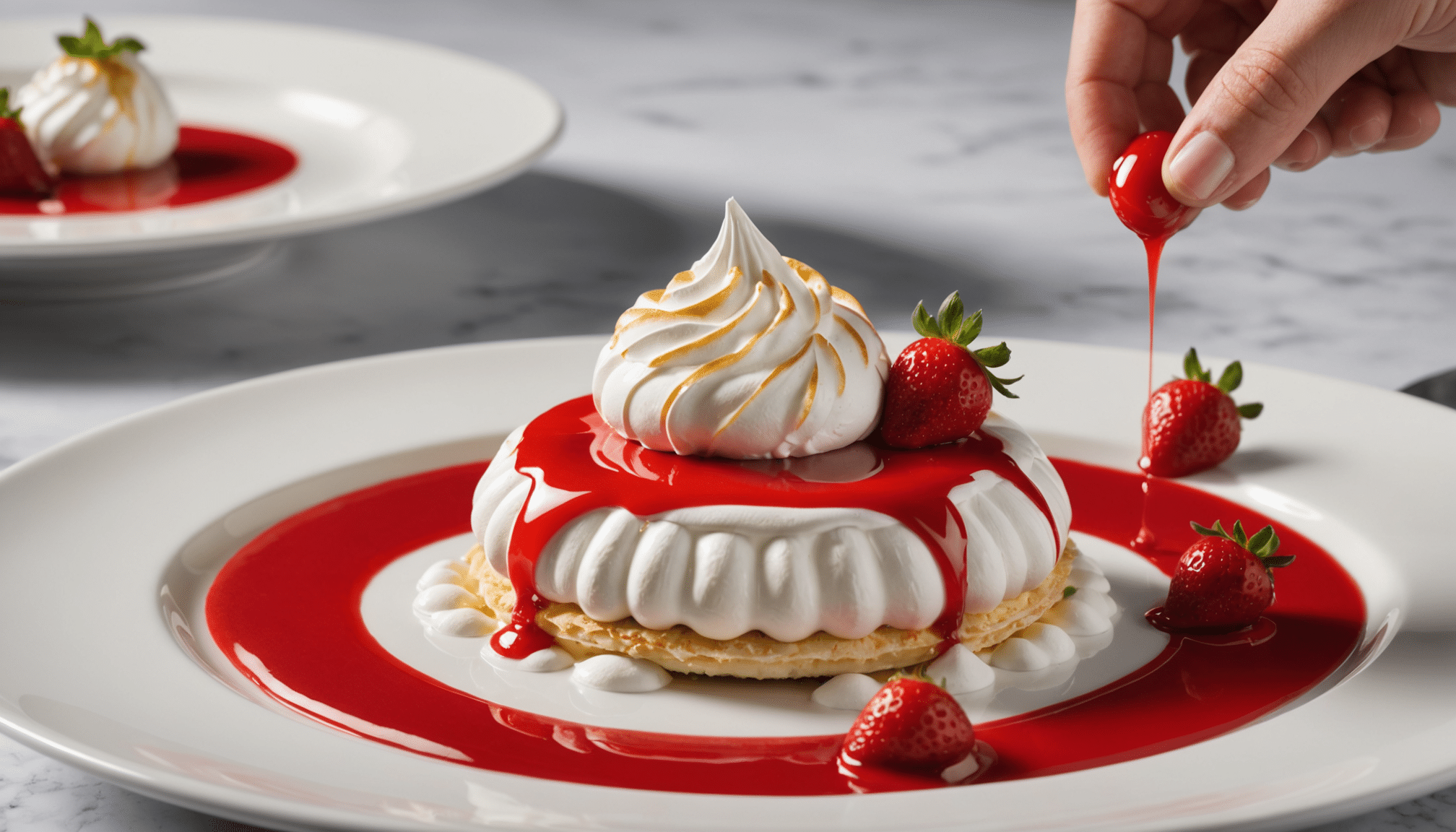 découvrez l'astuce inédite qui sublime l'île flottante au coulis de fraises, un dessert qui émerveille tous vos invités à chaque fois.