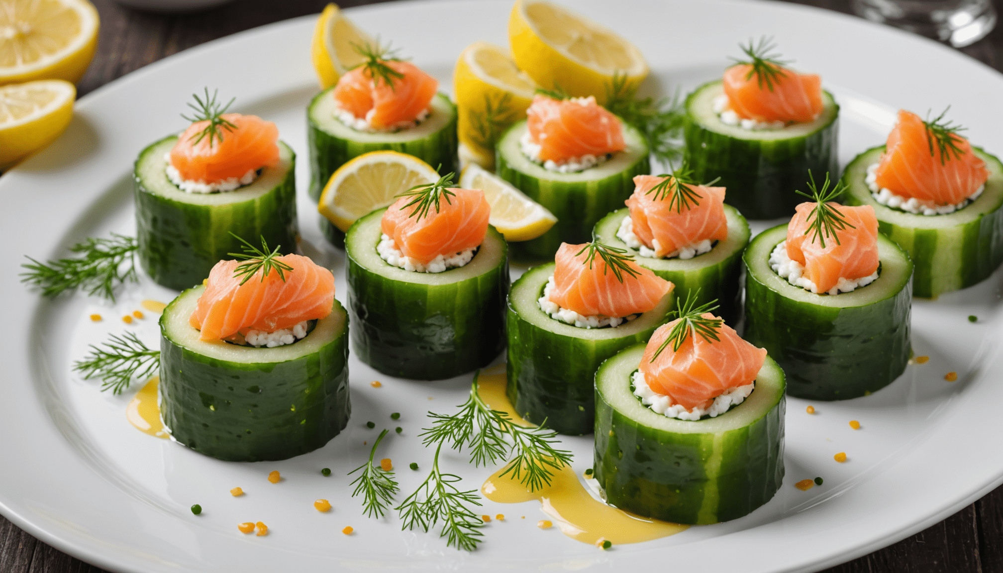 découvrez des roulés de concombre au saumon fumé faciles et rapides à préparer en seulement 10 minutes avec 3 ingrédients. une recette fraîche et gourmande qui surprendra vos invités à l'apéro !