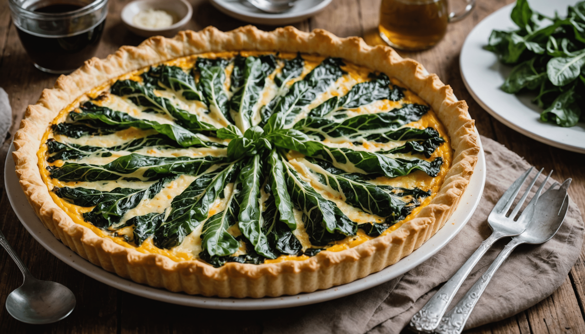 découvrez l'alliance surprenante et savoureuse de ma quiche printanière aux blettes et à la tomme, une recette délicieuse qui ravira vos papilles au fil des saisons.