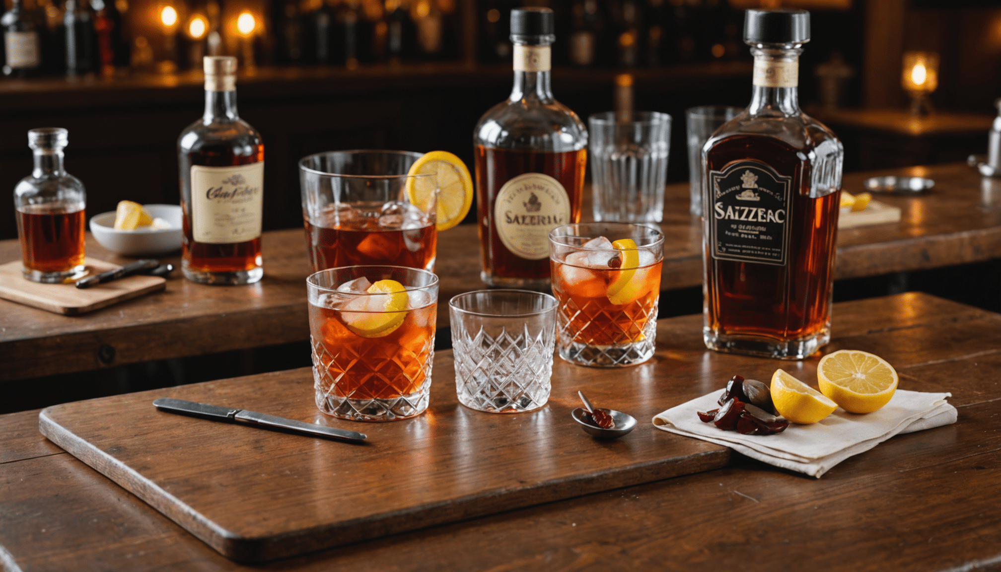 découvrez le secret de mon sazerac révélé : la méthode unique pour vider le verre avant de servir, une astuce qui a conquis tous mes clients et sublimé chaque dégustation.