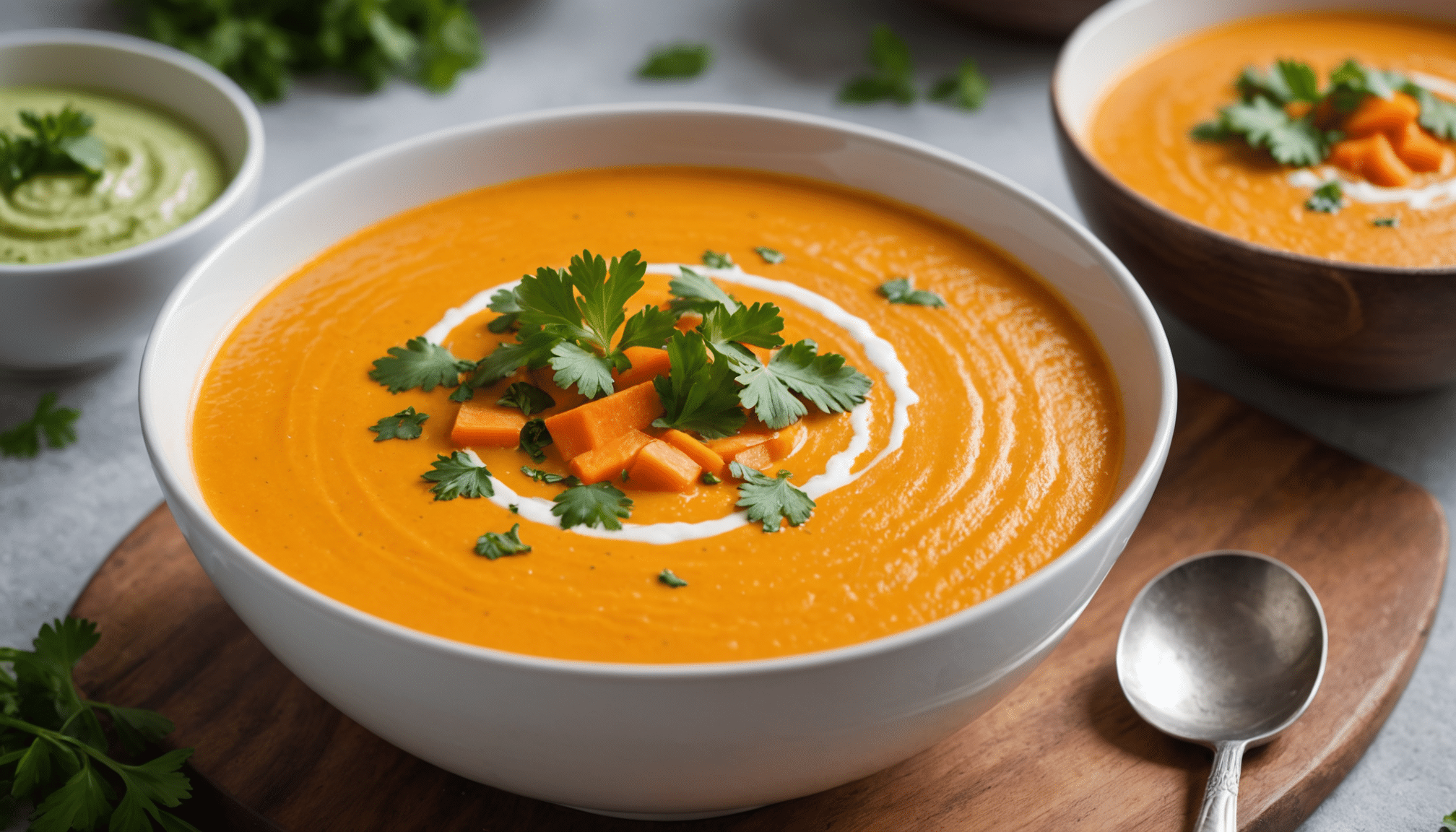 découvrez notre velouté express de carottes au lait de coco, une recette fondante et parfumée prête en 20 minutes pour un goût digne d'un chef étoilé.