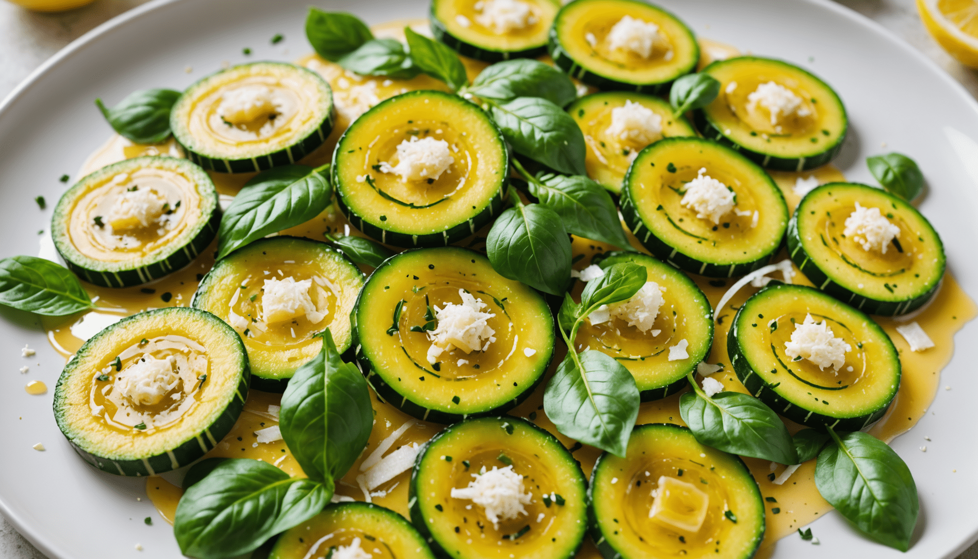 savourez un carpaccio de courgette au citron et parmesan, une entrée fraîche et gourmande qui révolutionne la salade verte traditionnelle.