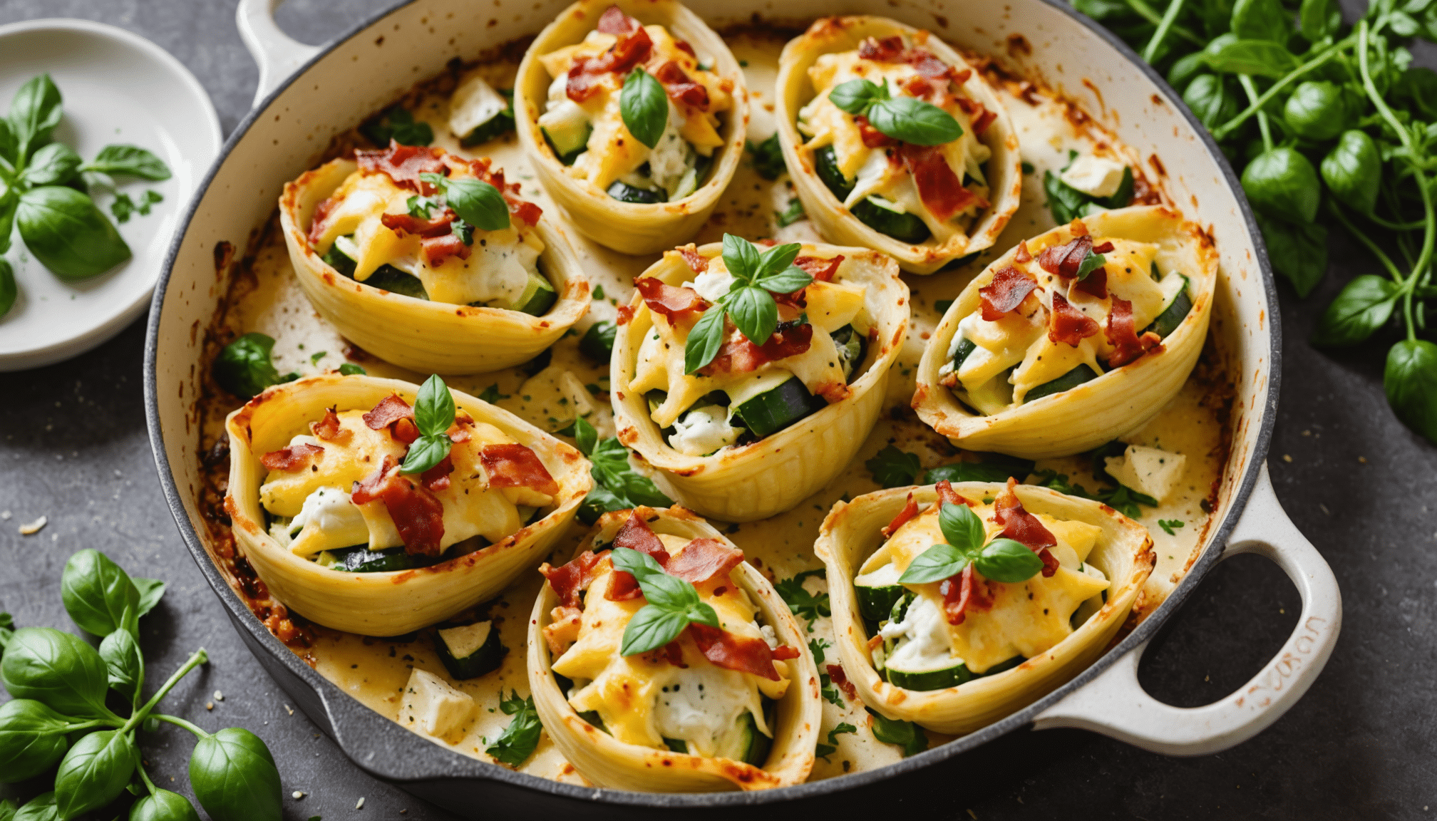 découvrez ma recette de conchiglioni farcis à la courgette, un vrai succès familial qui a fait lécher le plat à gratin à mes enfants !