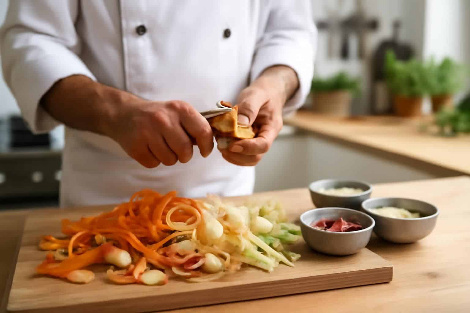 découvrez comment les chefs utilisent les épluchures pour créer des recettes zéro dépense, savoureuses et faciles à réaliser, en disant adieu au bouillon cube.