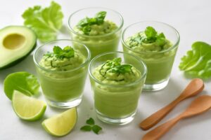 savourez une mousse d’avocat gourmande idéale pour vos apéritifs : fraîche, légère et prête en un rien de temps pour épater vos invités.