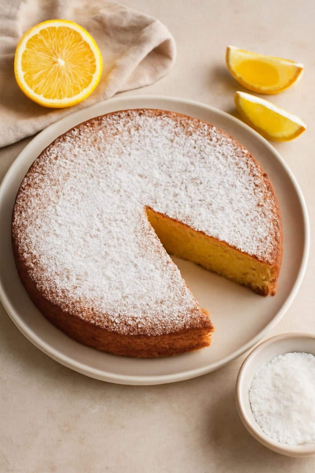 découvrez une recette simple et rapide pour un gâteau moelleux sans gluten ni beurre, réalisé en un seul saladier avec un citron entier et de la farine d’amande.