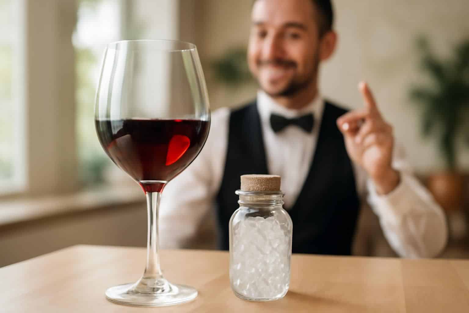 découvrez l'astuce secrète des sommeliers pour rafraîchir votre vin sans utiliser de glaçons, et savourez votre verre à la température idéale avec élégance.