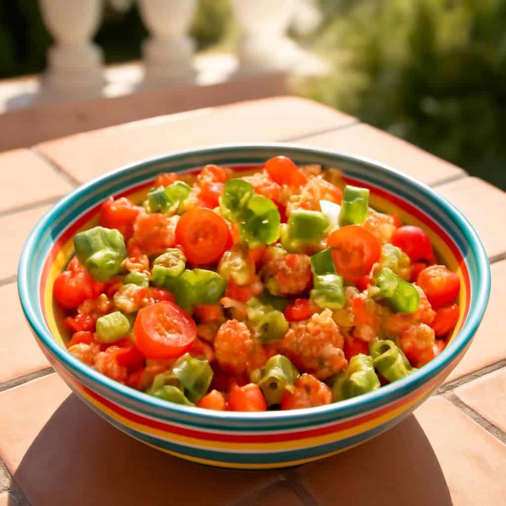 découvrez comment j'ai transformé le taboulé traditionnel en une recette innovante à la menthe, grâce à l'ajout rafraîchissant de gaspacho et le piquant du chorizo.