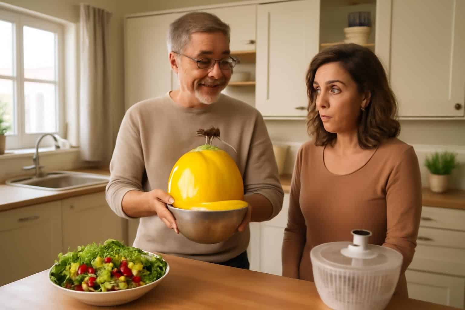 découvrez l'histoire surprenante où mon mari remplace l'essoreuse à salade par une trouvaille insolite dans le placard, pour une surprise inattendue pleine d'humour et d'ingéniosité.