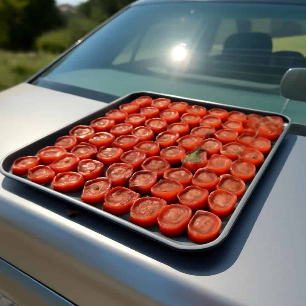 découvrez comment transformer l'arrière de votre voiture en une astuce gourmande pour sécher des tomates sans déshydrateur, et savourez des tomates séchées maison faciles et naturelles.