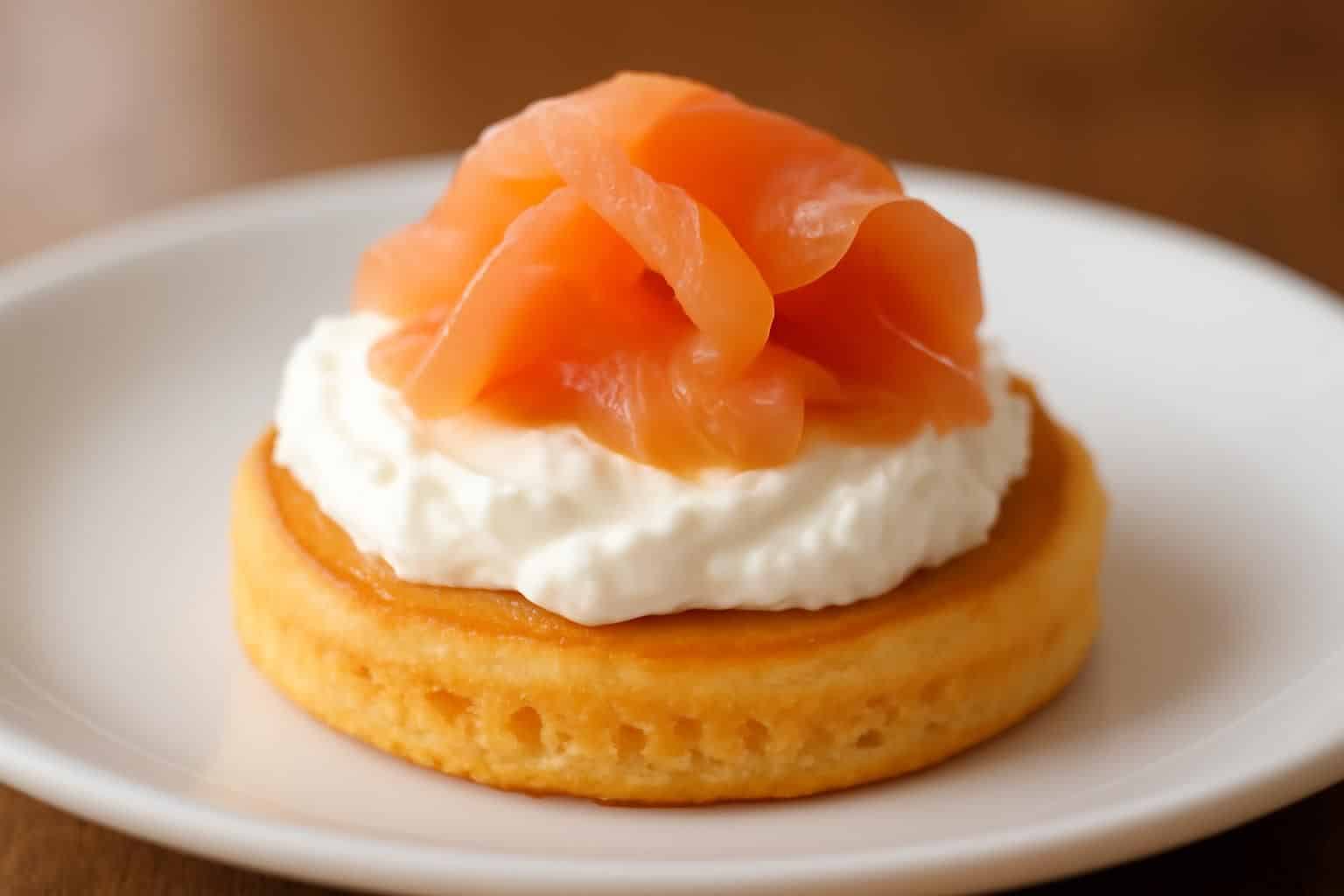 découvrez notre mini blini moelleux à la patate douce, garni de fromage frais et de truite fumée, une bouchée gourmande qui éveille les sourires et ravit les papilles.
