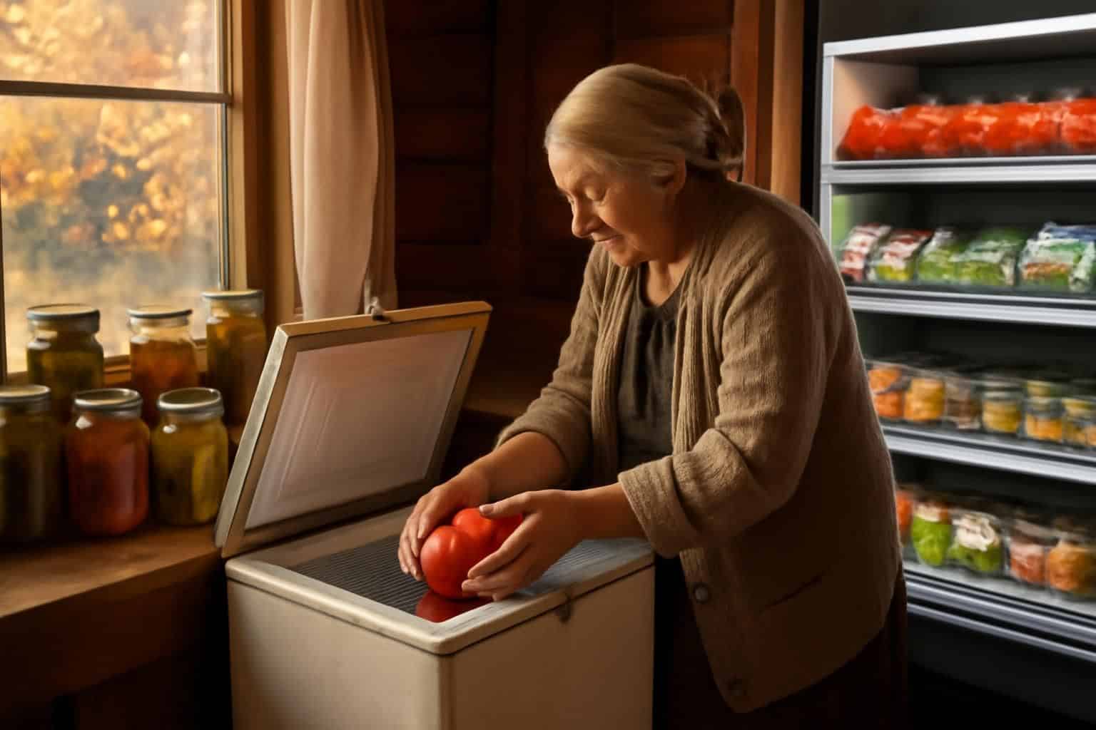 découvrez pourquoi nos aînés congelaient les tomates entières avant l'hiver et la raison surprenante qui réapparaît aujourd'hui au rayon frais.