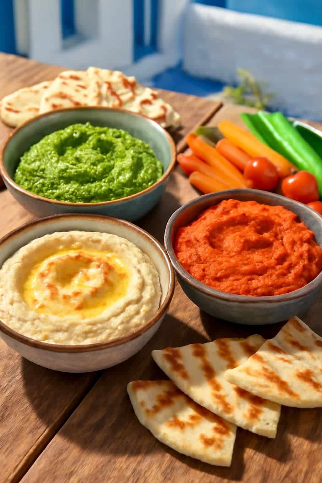 découvrez trois tartinades fraîches et savoureuses pour transformer un apéritif rapide en une véritable escapade gourmande aux délicieuses saveurs des terrasses grecques.