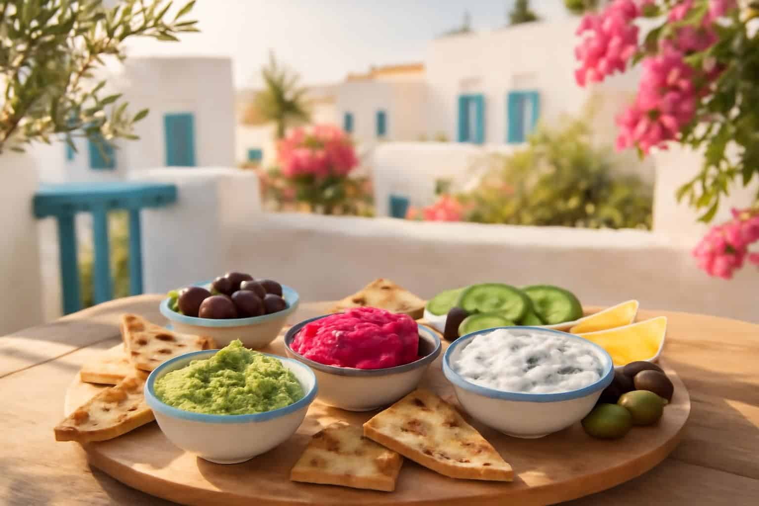 découvrez trois tartinades fraîches qui transformeront votre apéritif rapide en une escapade gourmande aux saveurs authentiques des terrasses grecques.