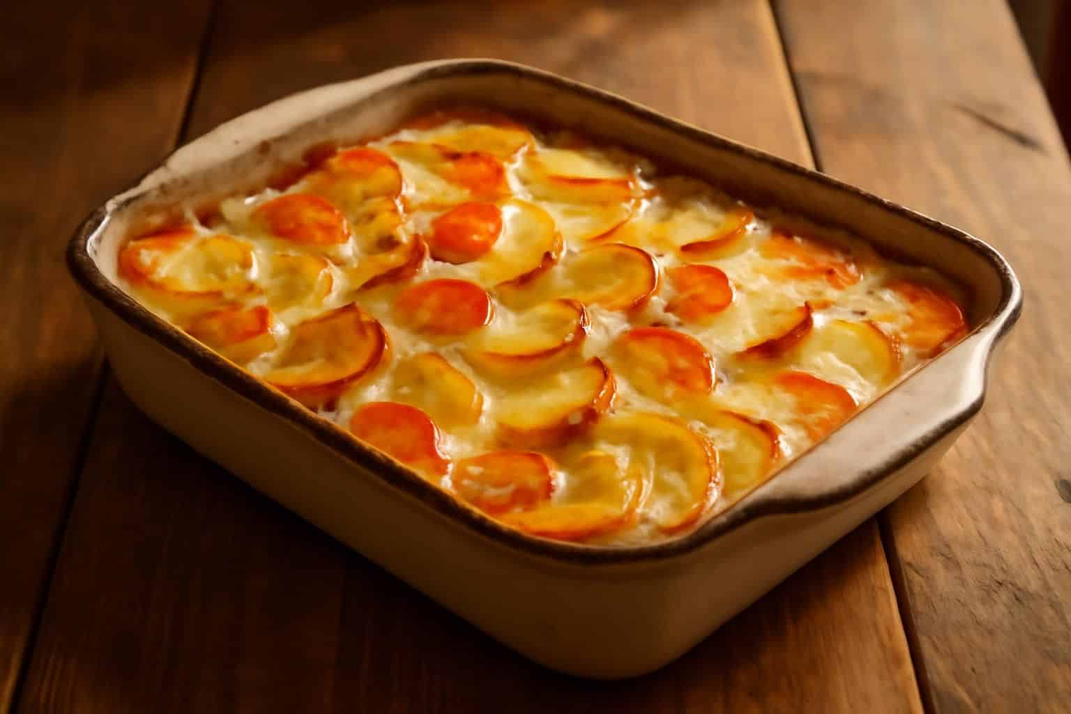 découvrez ce gratin d'automne irrésistible, préparé simplement avec pommes de terre, carottes et crème, puis doré au four pour un résultat digne d'un traiteur. un plat savoureux et réconfortant à savourer sans modération !