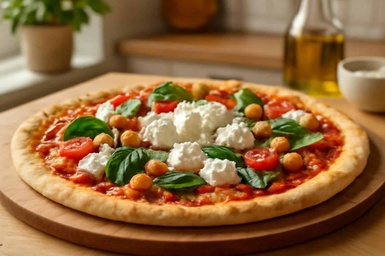 découvrez une recette express et savoureuse de pizza protéinée sans pâte à lever 2 heures, avec un ingrédient frais et surprenant pour régaler vos papilles rapidement.