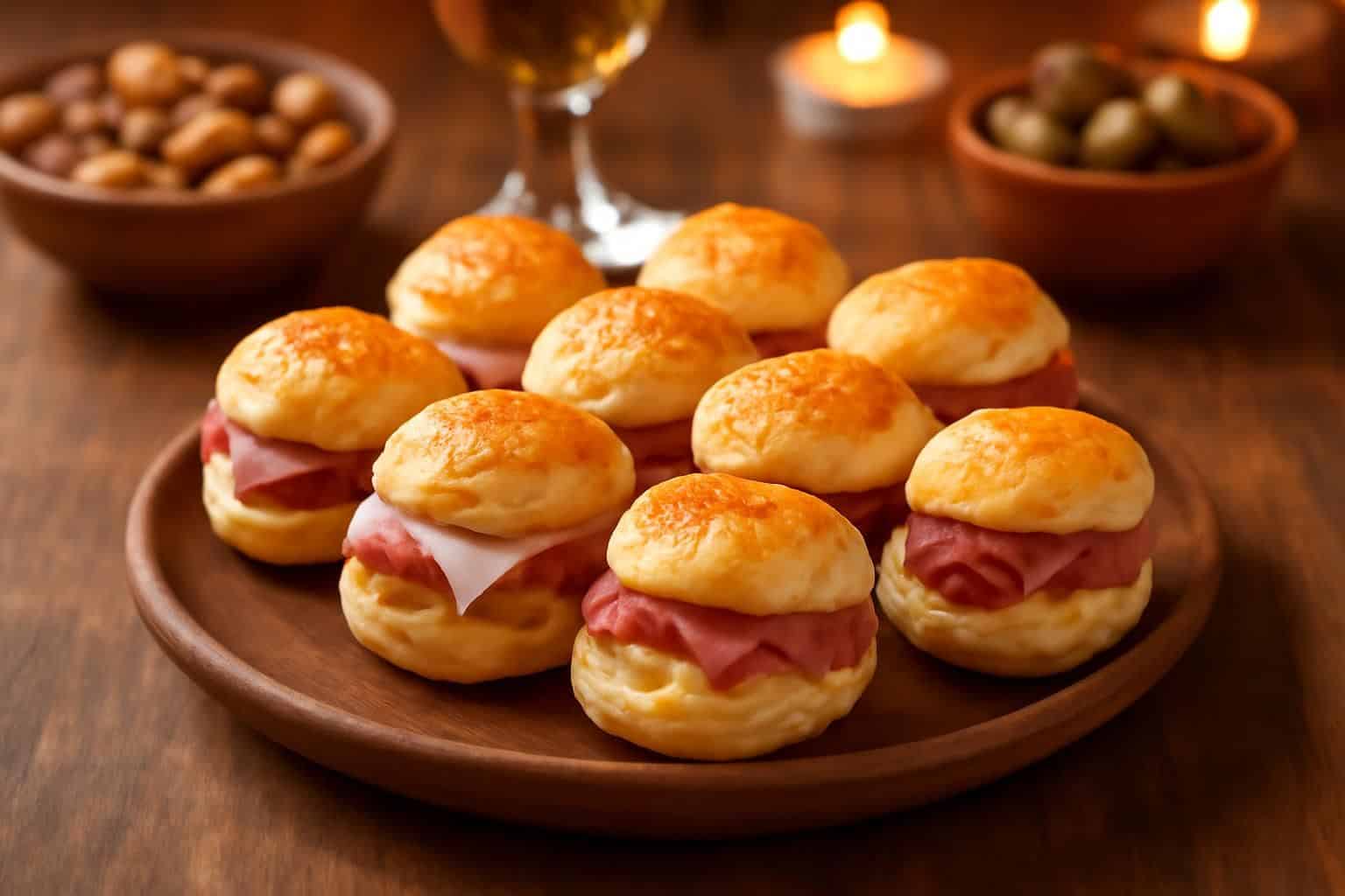 découvrez ces mini biscuits au jambon, fromage et salami, parfaits pour un apéritif gourmand et convivial, bien loin du paquet de crackers classique entamé à la va-vite.