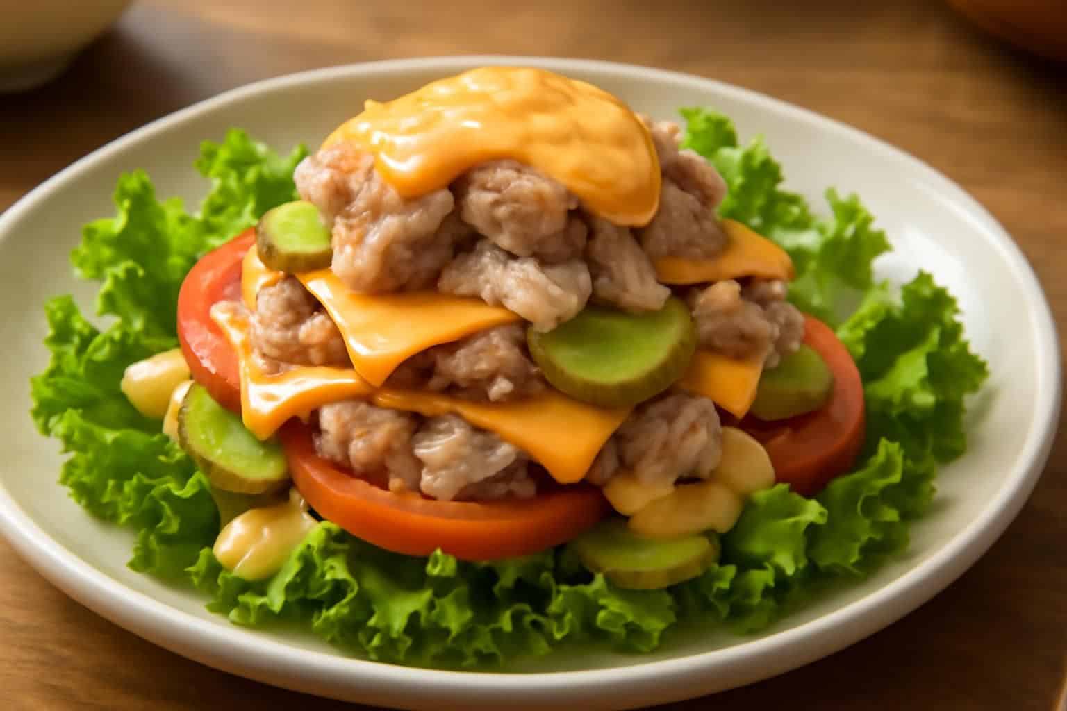 découvrez une recette gourmande et originale de salade de lapin façon big mac, délicieuse et facile à préparer pour régaler toute la famille.