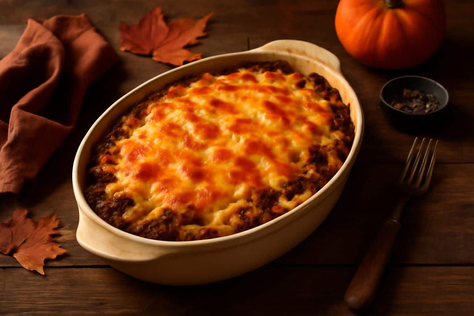 découvrez mon gratin réconfortant au chou et bœuf haché, la recette incontournable du soir pour réchauffer toute la famille pendant les soirées froides d'automne.