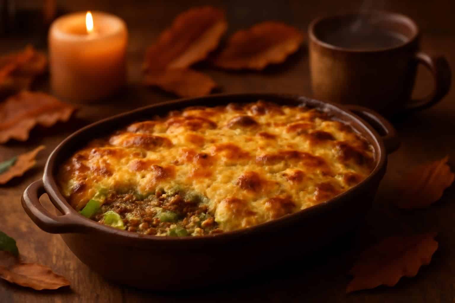 découvrez mon gratin réconfortant au chou et bœuf haché, la recette idéale pour une soirée chaleureuse en famille pendant les fraîches soirées d'automne.